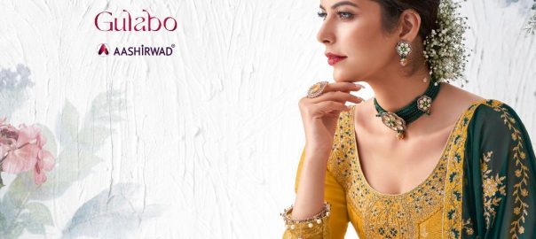 Aashirwad Creation Aashirwad   Gulbano Palazzo Style Un Stitched Women Salwar Suit Wholesaler Textile Market Ahmedabad Discounted Price
