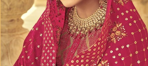 Eba Lifestyle   Libaas Chinon Un Stitched Wholesale Exporter Salwar Suit Textile Market Canada Best Catalog