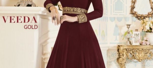 Aashirwad Creation   Veeda Gold Dull Santoon Un Stitched Salwar Suit Wholesalers Online Textile Market India Discounted Price