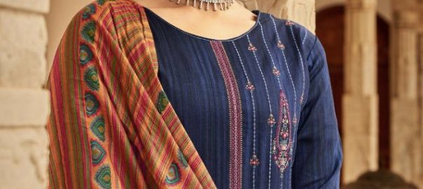 Deepsy Suits   Panghat  12 Jam Cotton Print With Heavy Self Embroidery Un Stitched Wholesale Salwar Suit Gujarat Catalogue