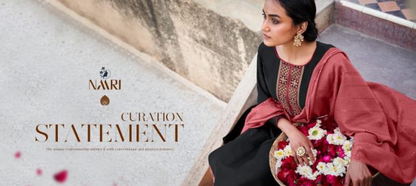 Naari   Awadhi Viscous Weaving Sequence Dupatta Un Stitched Evening Salwar Suit Wholesale Market Bangladesh Collection