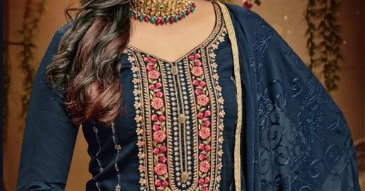 Sanskruti Silk Mill   Hertitage Pure Cotton Un Stitched Wholesale Supplier Salwar Suit Market Ahmedabad Discounted Rate