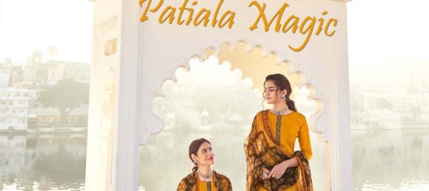 Zulfat Designer Suits   Patiala Magic Pure Nazneen Dupatta With Four Side Lace (2.30 Mtr) Un Stitched Ladies Salwar Suit Manufacturers India For Home Based Seller