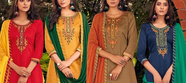 Kalarang   Kashvi Palazzo Style Un Stitched Women Salwar Suit Manufacturers Textile Market Ahmedabad For Retail Shopekepper
