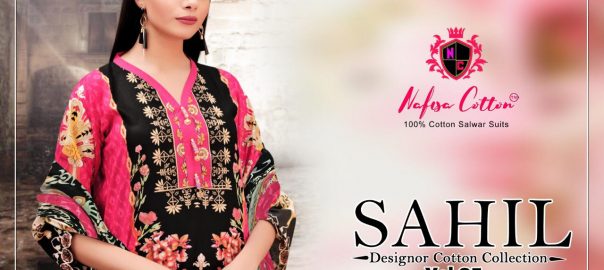 Nafisa Cotton Nafisha Cotton   Sahil Vol 5 Cotton (2.0 Mtr Approx) Un Stitched Evening Cotton Printed Bulk Textile Market Canada Discounted Price