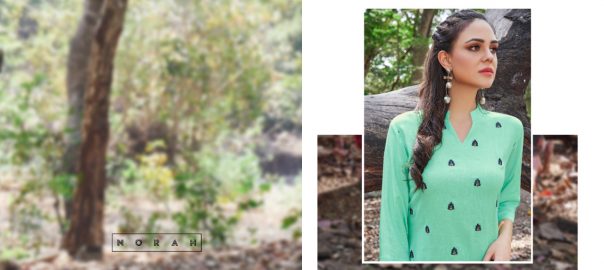 Norah   Nirvi Palazzo Style Un Stitched Evening Kurti Wholesale Textile Market Canada Best Collection