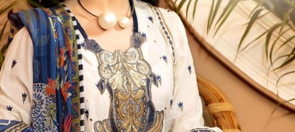 Shree Fab   Adan Libaas Schiffli Collection Vol.2 Pure Cotton With Heavy Self Embrodery Un Stitched Ladies Salwar Suit Manufacturers Textile Market Surat Discounted Price