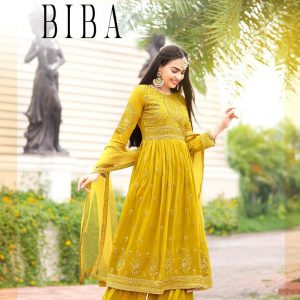 Your Choice – Biba  Blooming Georgette  Festival Time Salwar Suit Wholesale Catalog Party Wear