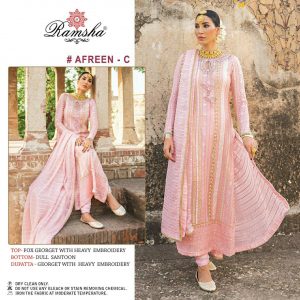 RAMSHA – Afreen C    Pakistani Single Wholesale Catalog Festival