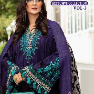 Shree Fab – Maria B Exclusive Çøllèçtîøñ Vol.3  PURE COTTON WITH EXCLUSIVE PATCH EMBROIDERY  Fancy Salwar Suit Wholesale Catalog Ceremonial