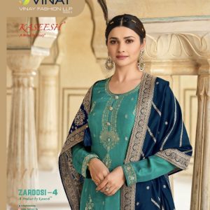 Vinay Fashion – Zardosi Vol.4    Patiyala Salwar Suit Wholesale Catalog Party Wear Prachi Desai