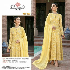 Ramsha – D.No.427    Salwar Single Wholesale Catalog Daawat