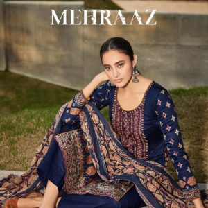 Tanishk Fashion – Mehraaz  Pure Jam Cotton With Heavy Embrodery With Diamond Handwork  Designer Salwar Suit Wholesale Catalog Holi Collection