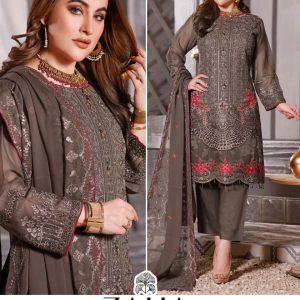 Zaha – D.No.10010    Pakistani Single Wholesale Catalog Eid Collection