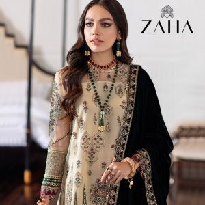 Zaha – Chanterelle  GEORGETTE WITH HEAVY EMBROIDERED  Fancy Salwar Suit Wholesale Catalog Festival