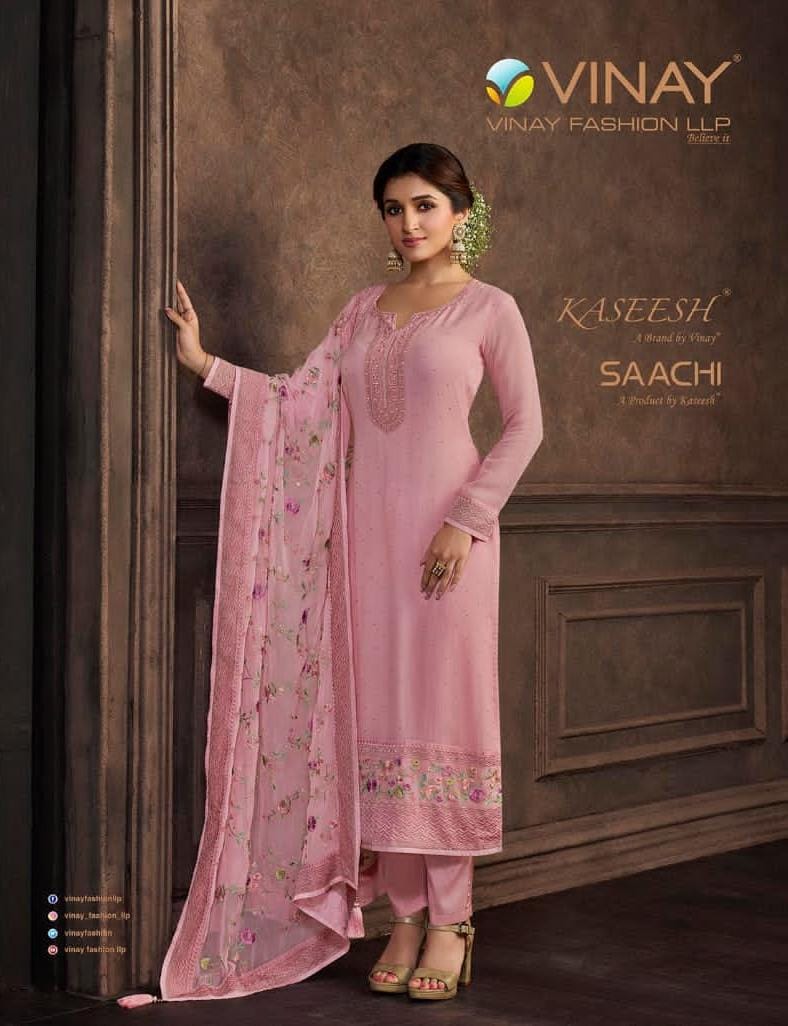 Vinay Fashion KASEESH SAACHI Un Stitched Wholesale Salwar Suit dealers Gujarat for Home Based Seller