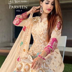 Al Khushbu – Parveen    Pakistani Salwar Suit Wholesale Catalog Festival