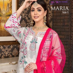 AL KHUSHBU – Maria Vol.1    Pakistani Salwar Suit Wholesale Catalog Marriage