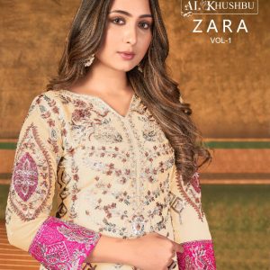 AL KHUSHBU – Zara Vol.1     Salwar Suit Wholesale Catalog Festival