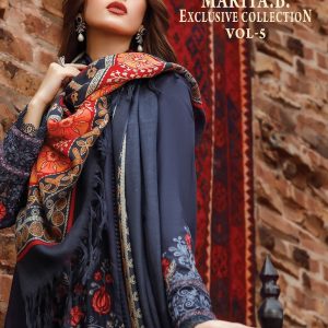 Shree Fab – Maria B Exclusive Vol.5 Ciffon Duptta     Salwar Suit Wholesale Catalog Ramzan Special