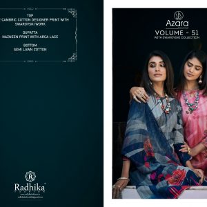 Radhika Fashion – Azra Vol.51     Salwar Suit Wholesale Catalog Sangeet