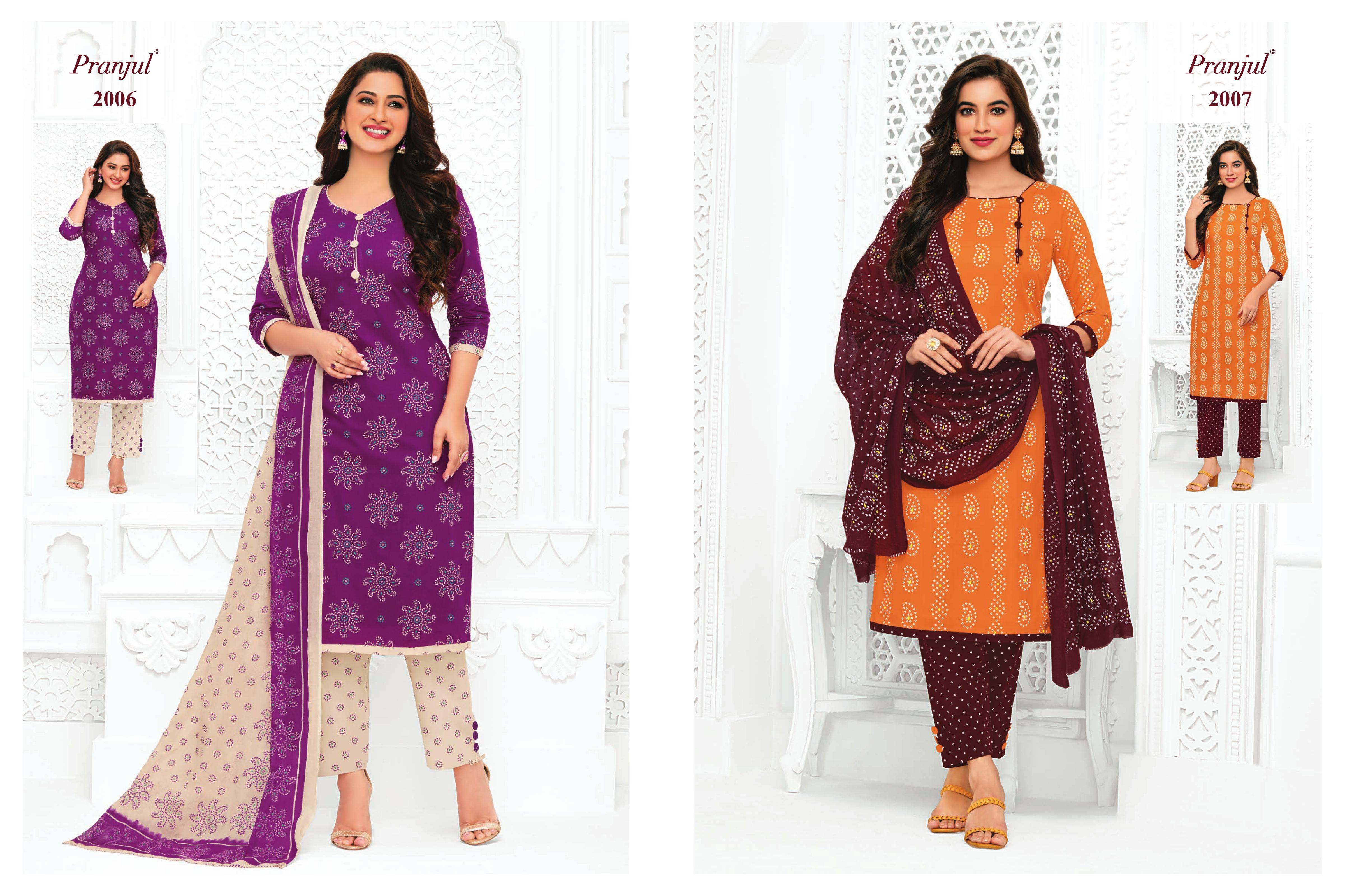 Pranjul Priyanka Vol-10 Daily Wear Cotton Dress Material at Rs 390 / Piece  in Hyderabad