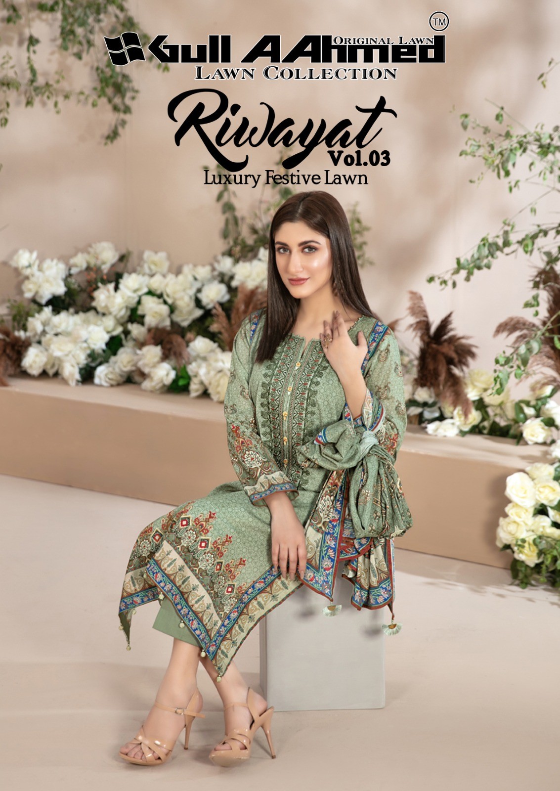 Gull Aahmed Riwayat vol.3 Un Stitched Ladies Cotton Printed manufacturers Australia competitive price