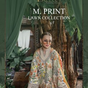 Hazzel – M print lawn Ciffon Duptta