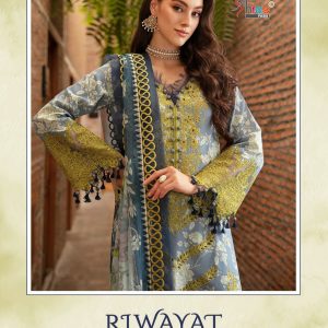 Shree Fab – Riwayat Lawn Vol.2 Cotton Duptta     Salwar Suit Wholesale Catalog Daawat