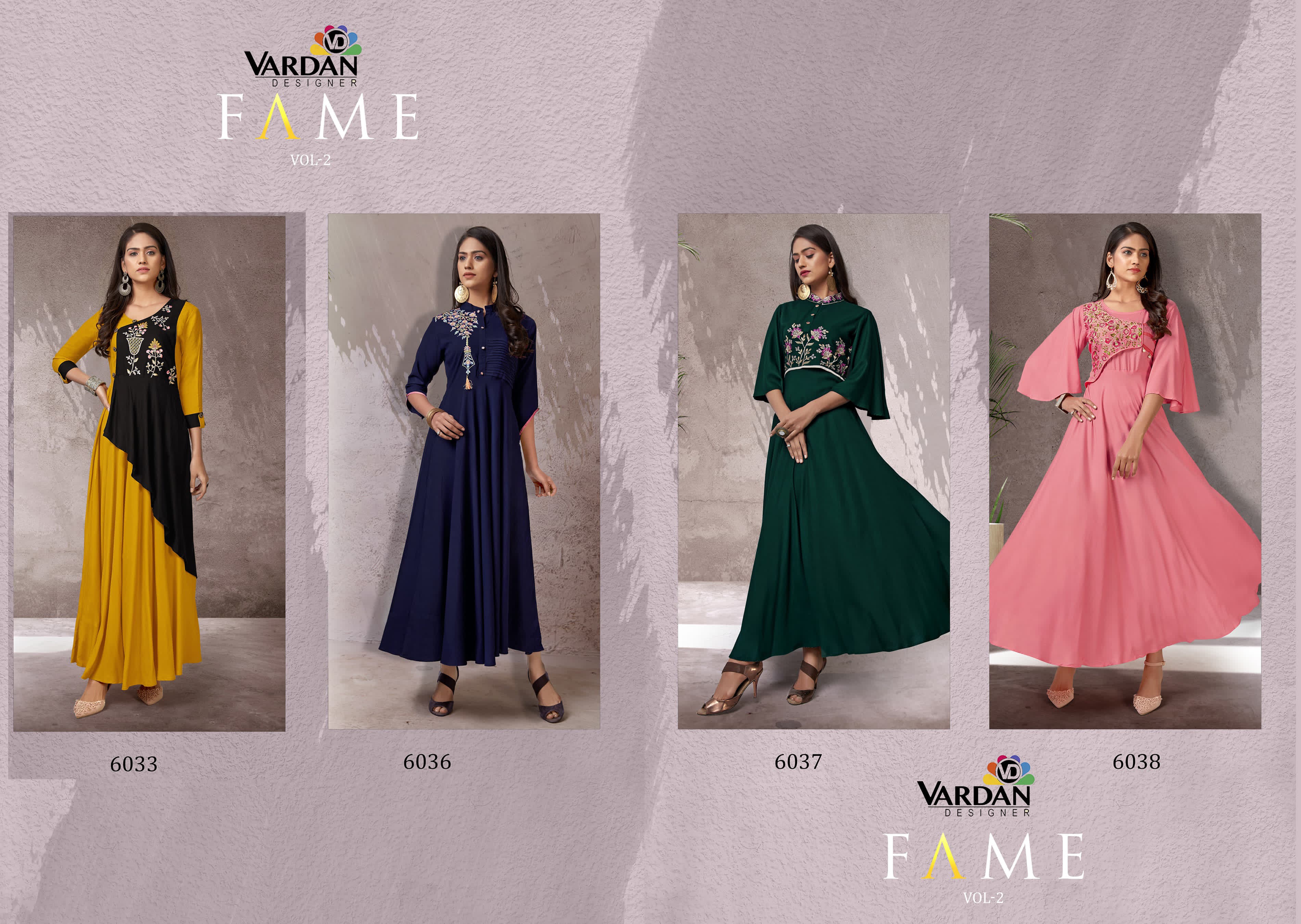 PHOTO 2024 03 07 13 56 39_1 Vardan designer - Fame vol.1 Rayon Any Occasion Readymade Latest Straight Kurti wholesale women clothing