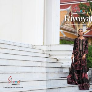 Shree Fab – Riwayat Cotton Duptta     Salwar Suit Wholesale Catalog Ramzan Special