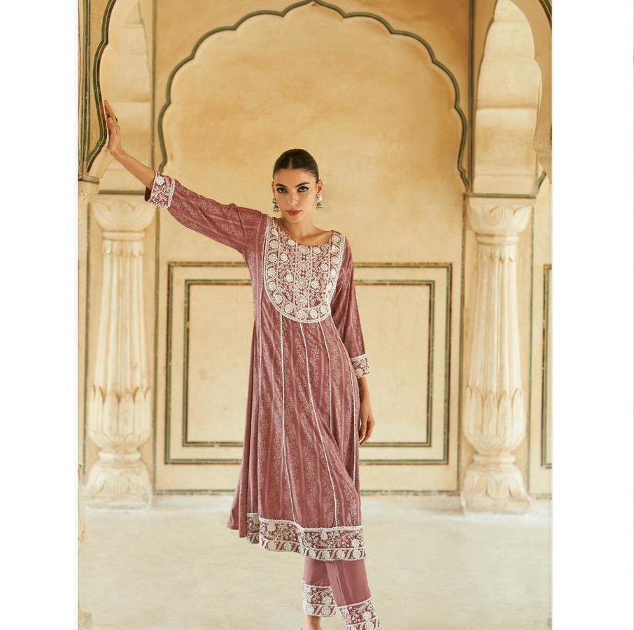 MONOMEE VAMIKA RED BLACK KURTA SET