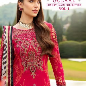 Shree Fabs – Gulaal Luxury Lawn Vol .1 Ciffon Duptta     Salwar Suit Wholesale Catalog Any Occasion