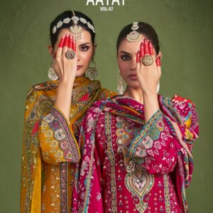 Zulfat Designer Suits – Aayat Vol.7     Salwar Suit Wholesale Catalog Any Occasion