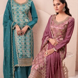 Kuleesh – Aasmaa    Fancy Salwar Suit Wholesale Catalog Party Wear