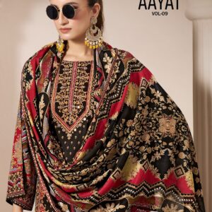 Zulfat Designer Suits – Aayat Vol.9     Salwar Suit Wholesale Catalog Any Occasion