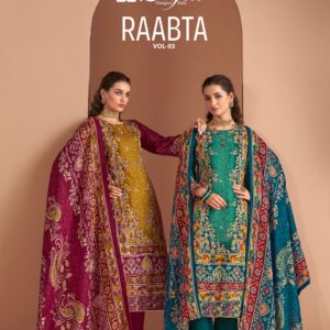 Zulfat Designer Suits – Raabta Vol.3     Salwar Suit Wholesale Catalog Any Occasion