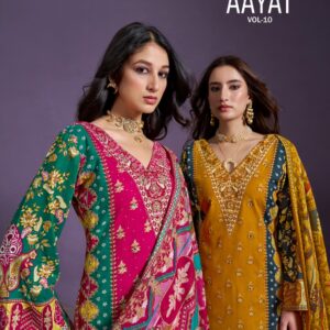 Zulfat Designer Suits – Aayat Vol.10     Salwar Suit Wholesale Catalog Any Occasion