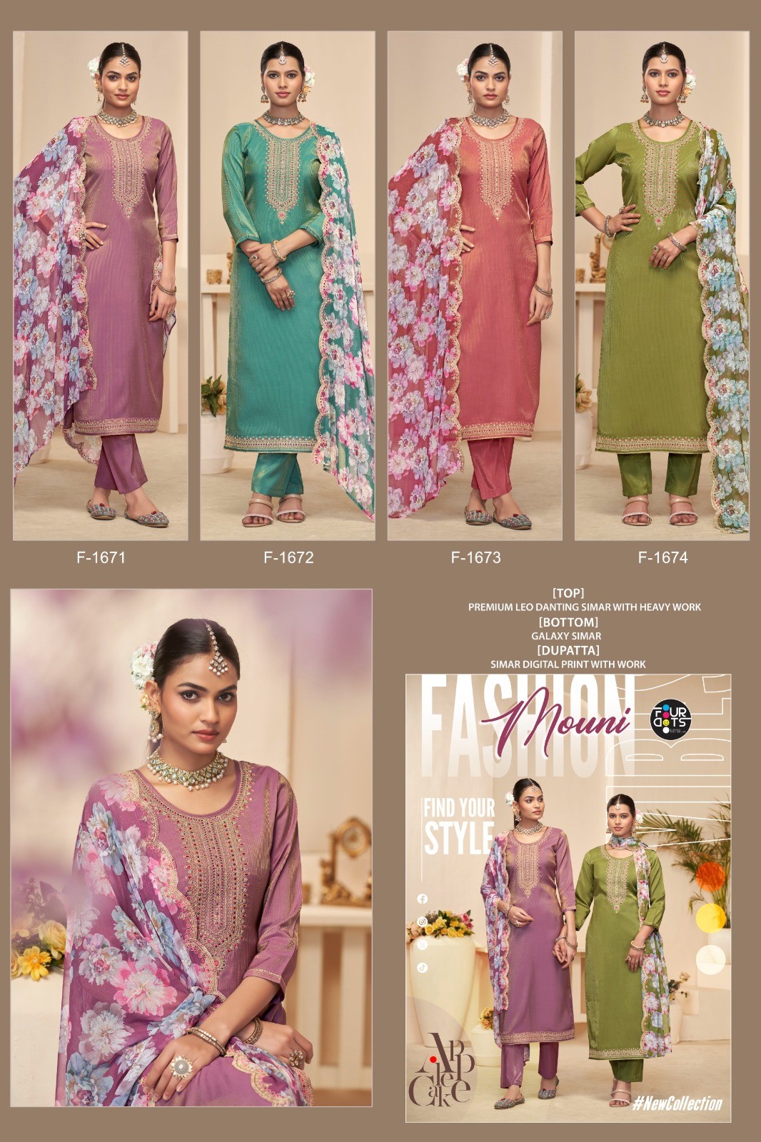 Four Dots – Mouni     Salwar Suit Wholesale Catalog Any Occasion