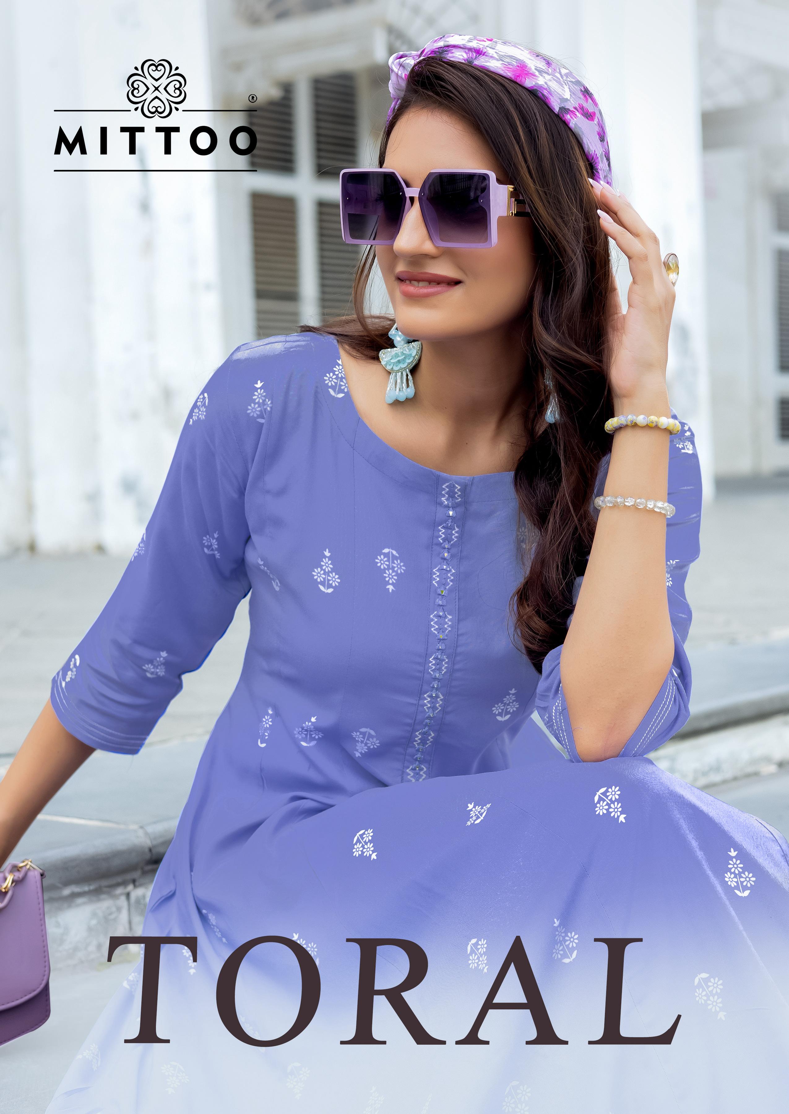 Mittoo – Toral     Kurti Wholesale Catalog Summer Wear