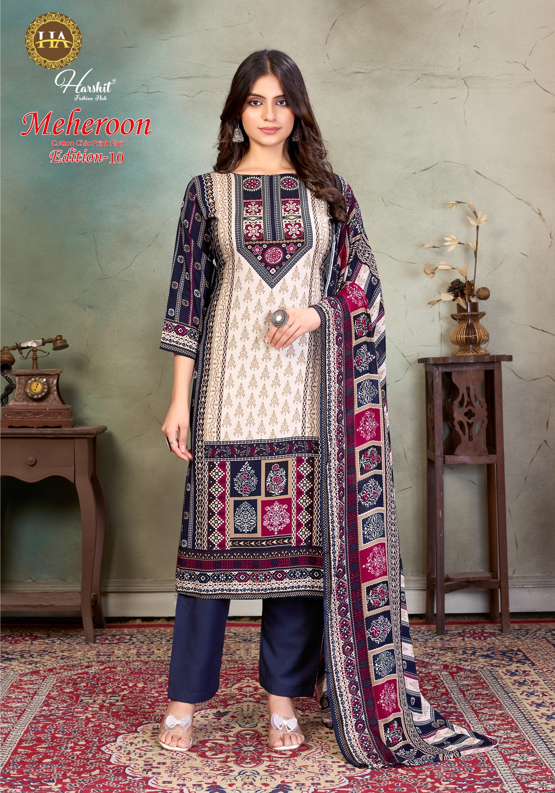Harshit Fashion – Mehroon vol.10