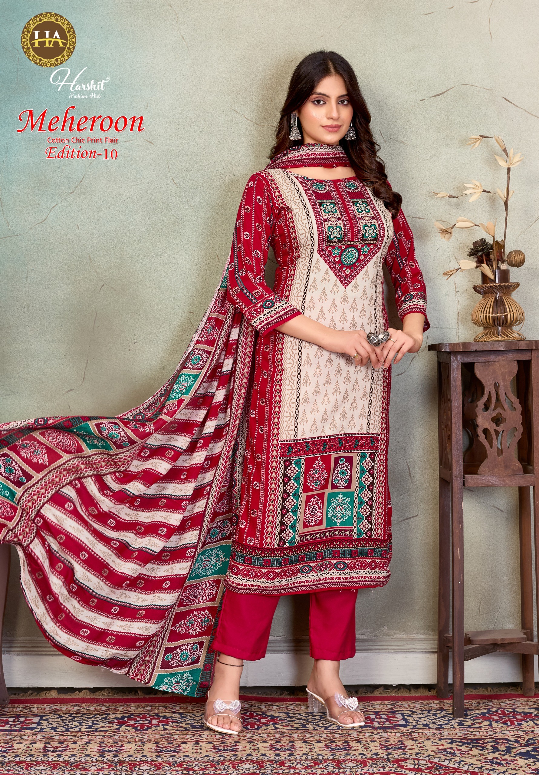 Harshit Fashion – Mehroon vol.10