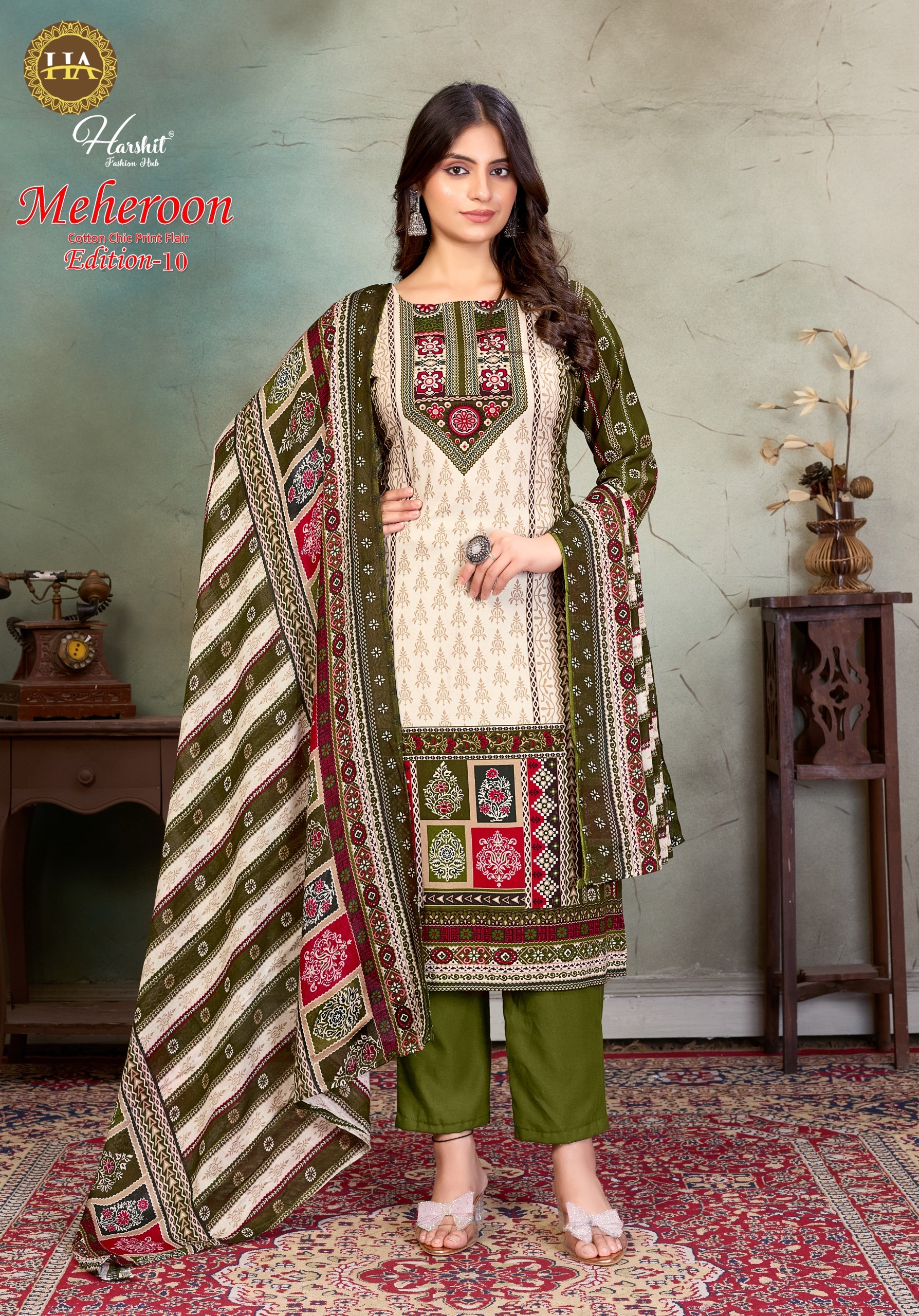 Harshit Fashion – Mehroon vol.10