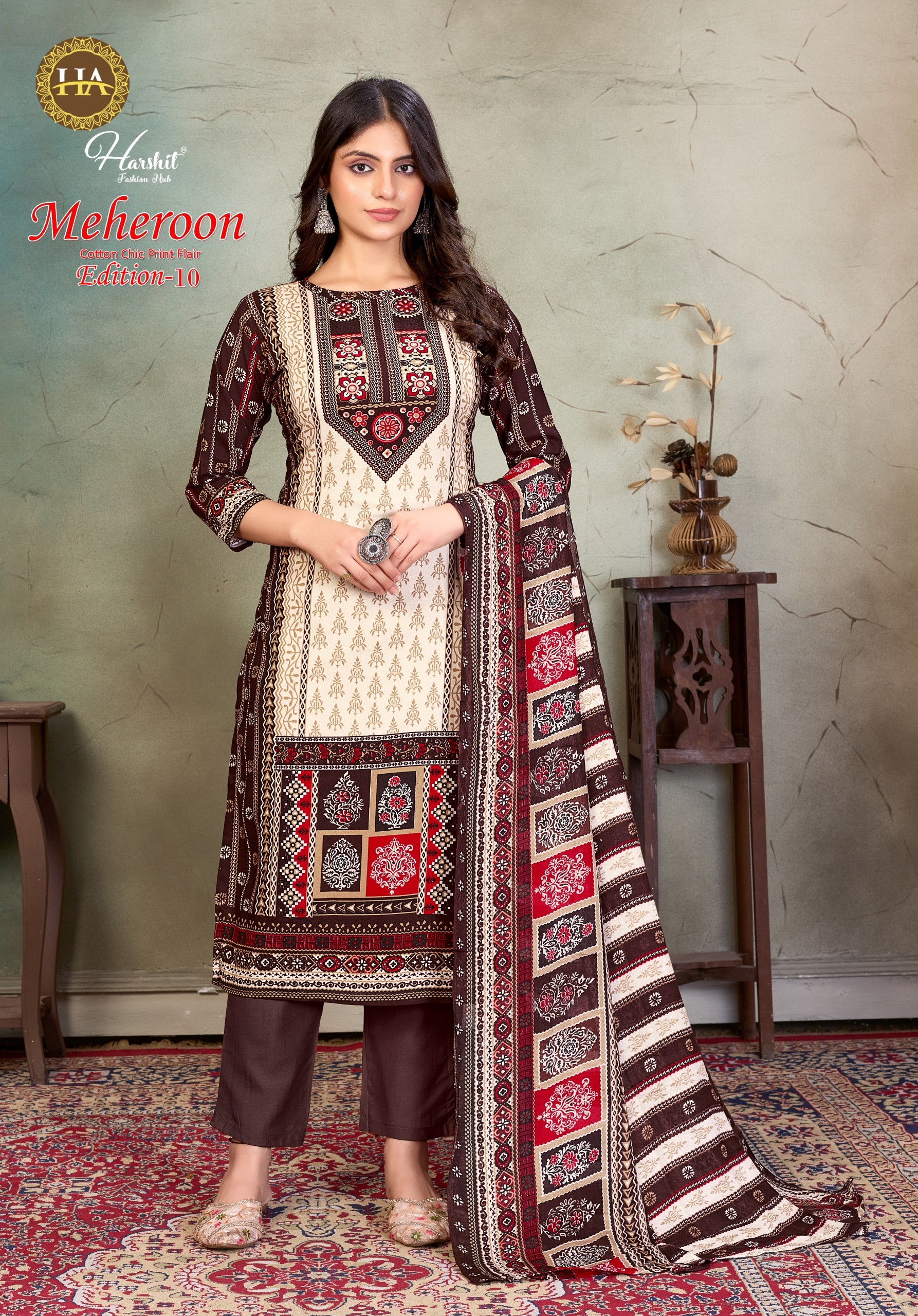 Harshit Fashion – Mehroon vol.10