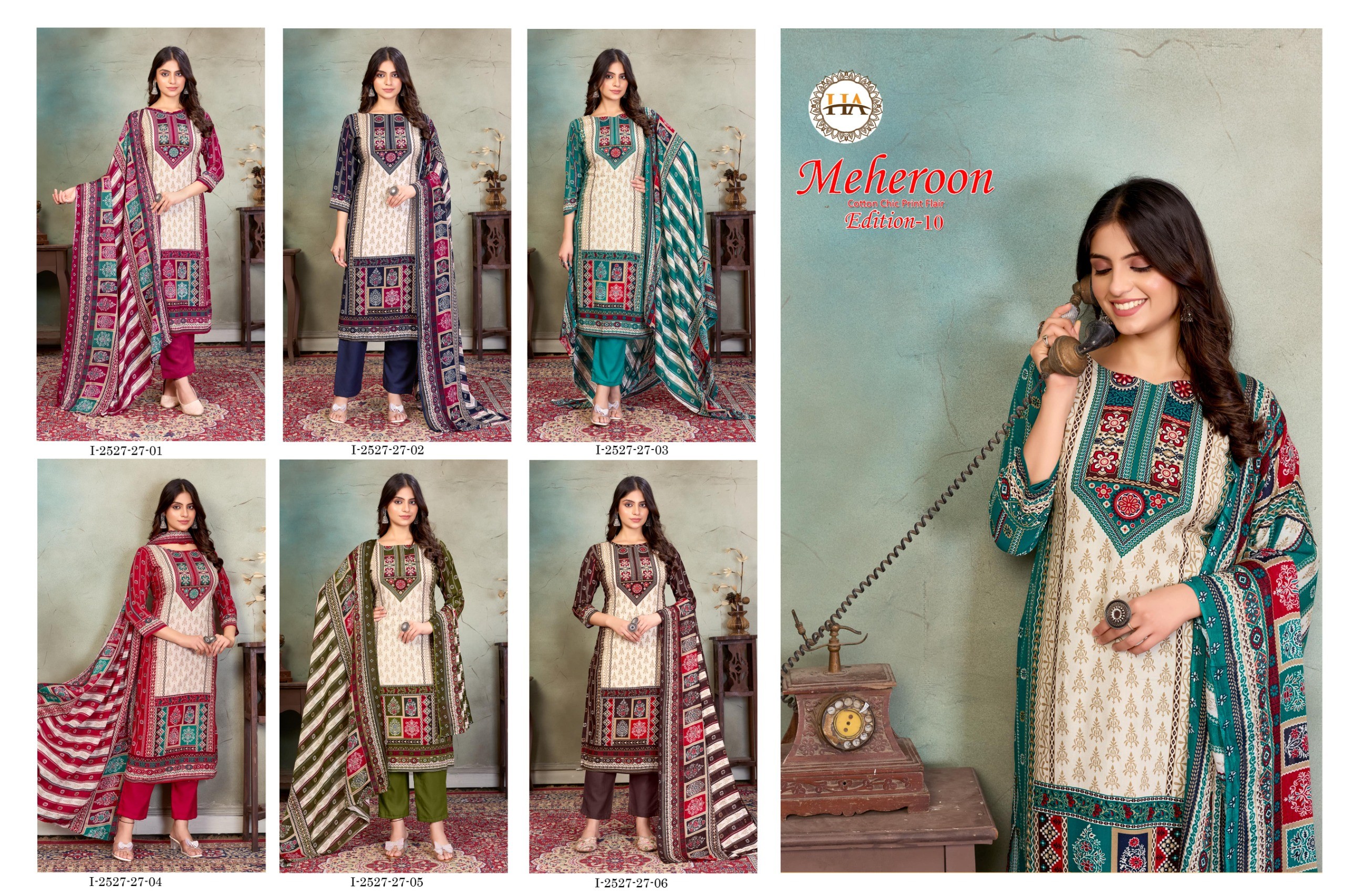 Harshit Fashion – Mehroon vol.10