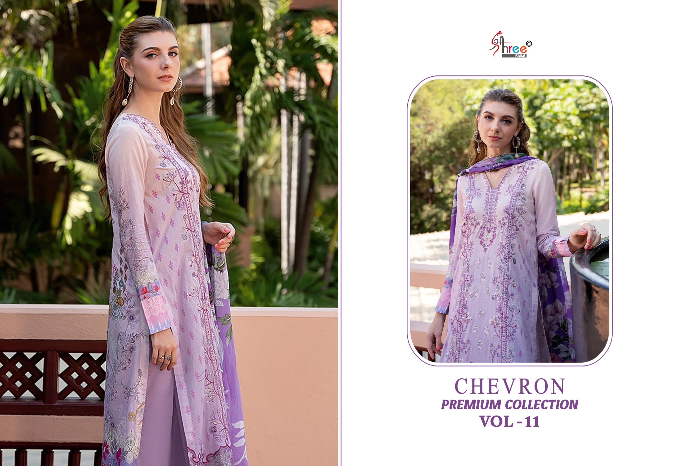 Shree Fab – Chevron premium Collection 11 Cotton Duptta