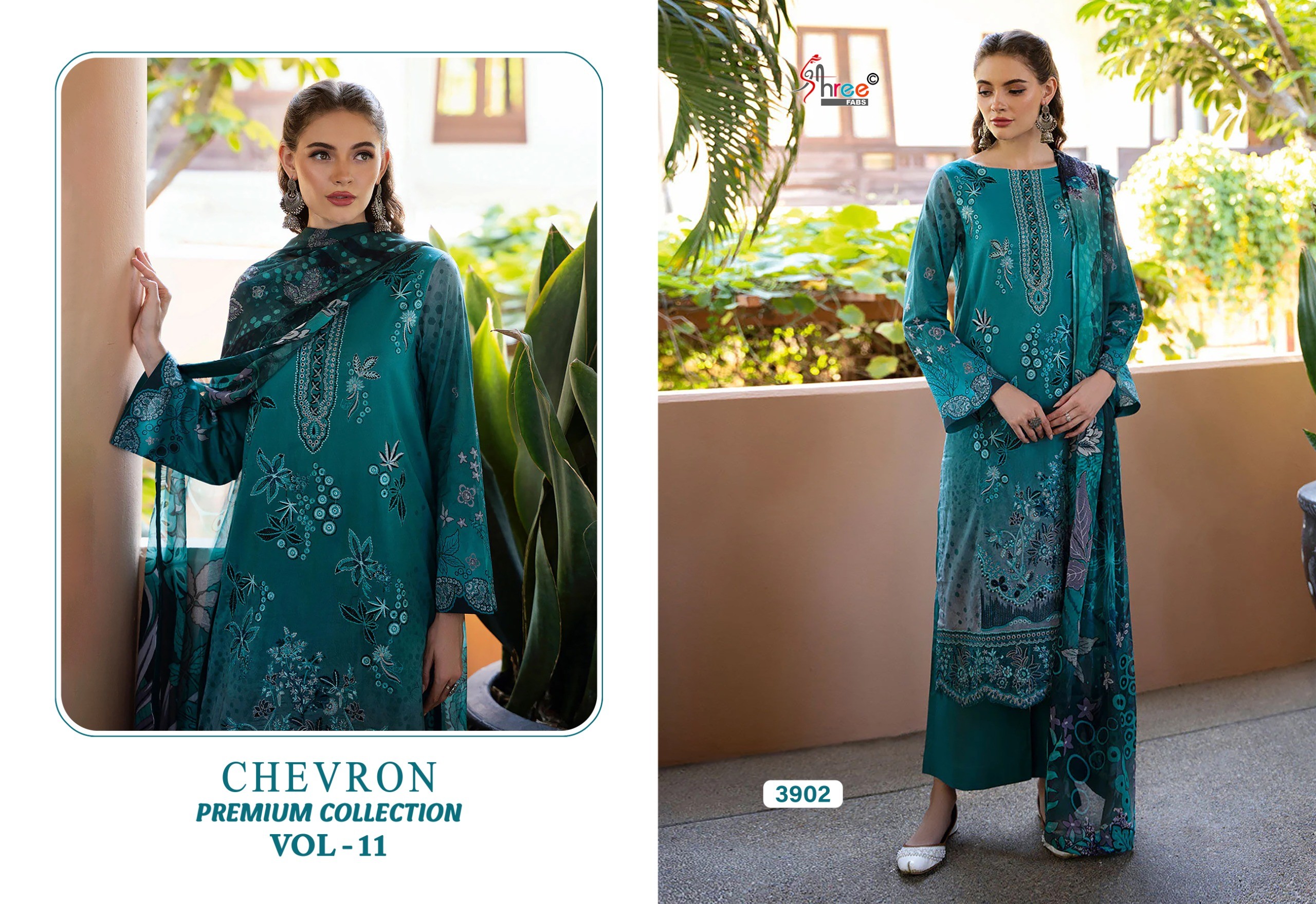Shree Fab – Chevron premium Collection 11 Cotton Duptta