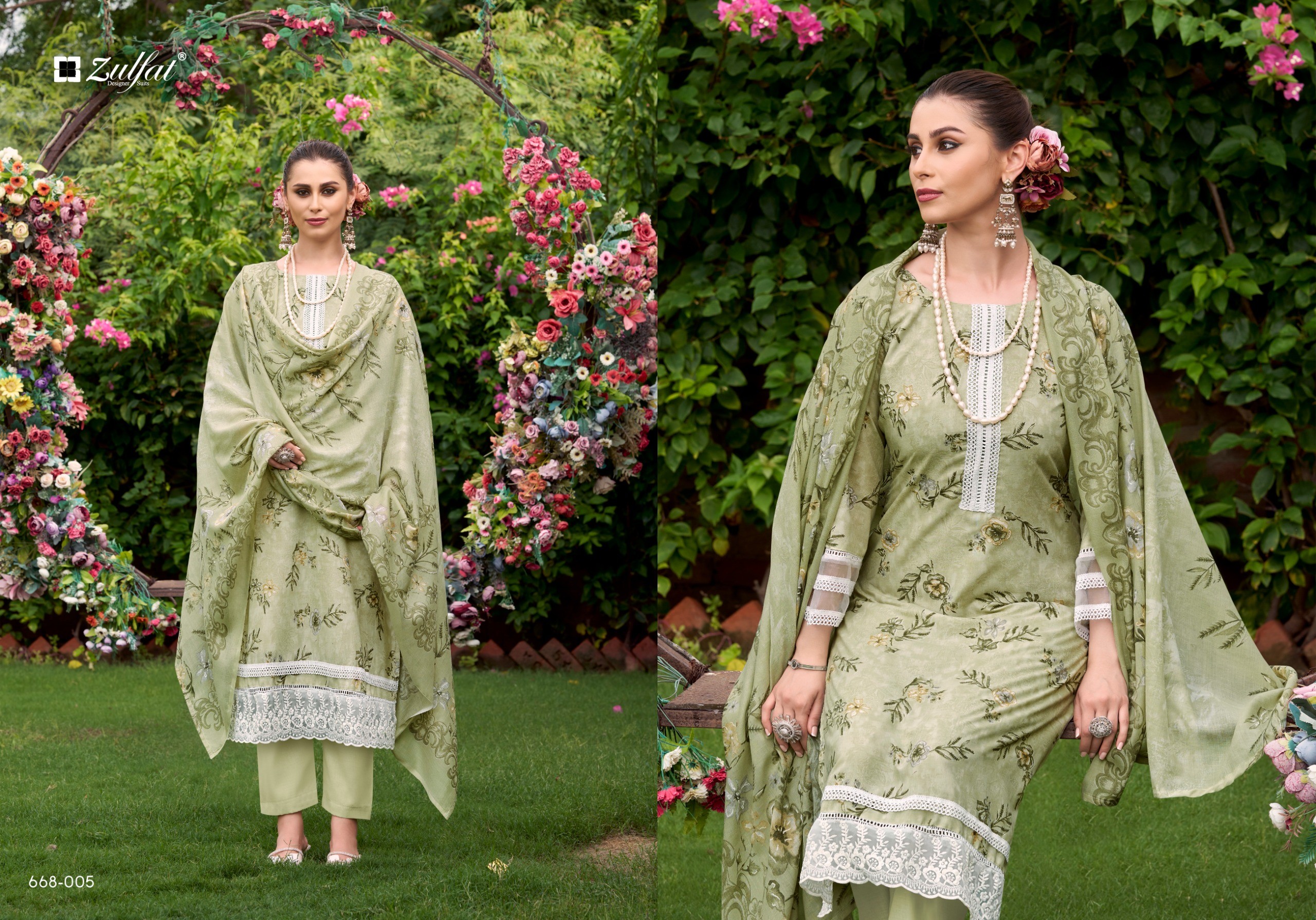Zulfat Designer Suits – Sababahaar