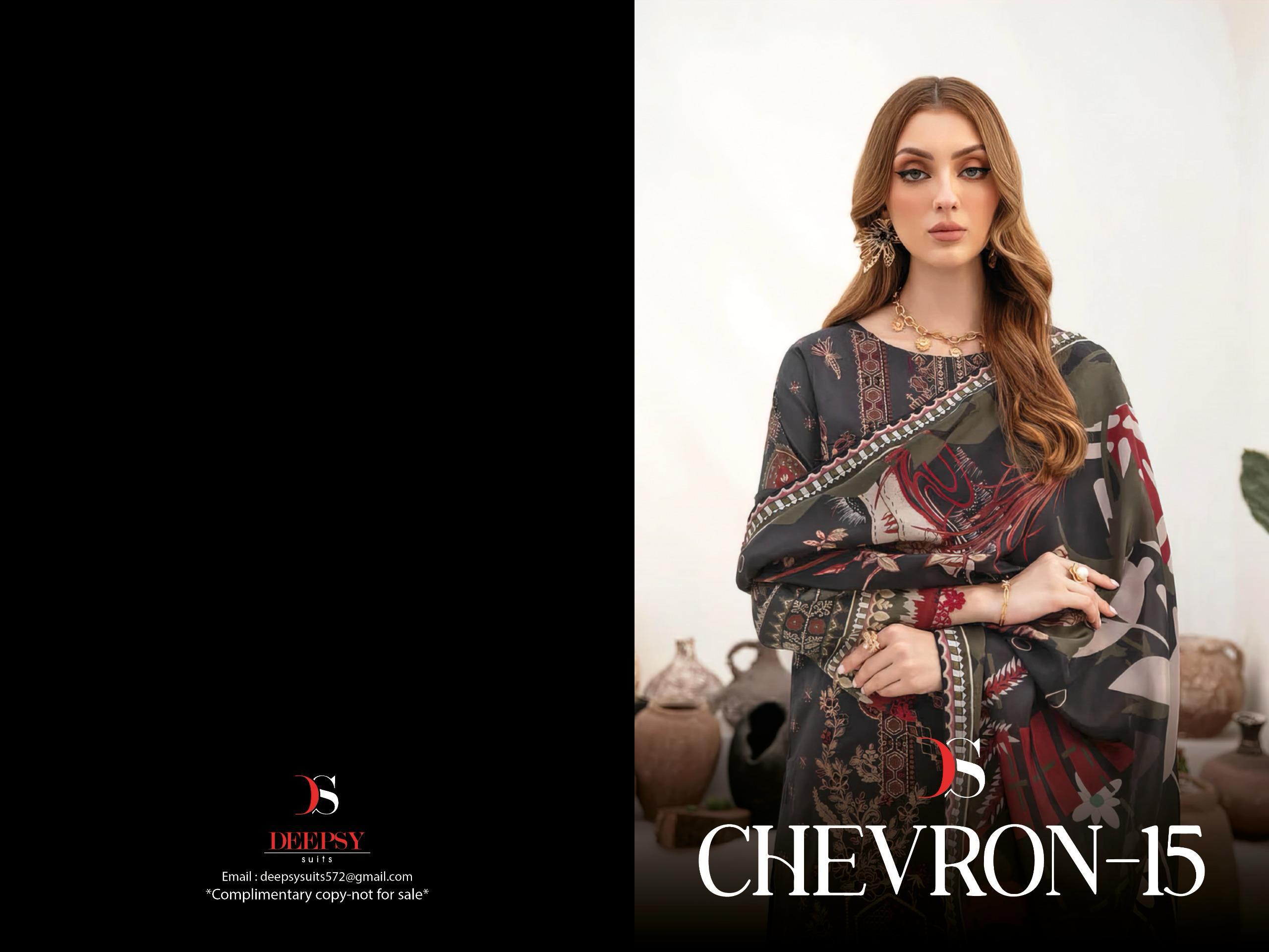 DEEPSY SUITS – Chevron Vol.15 Cotton Duptta