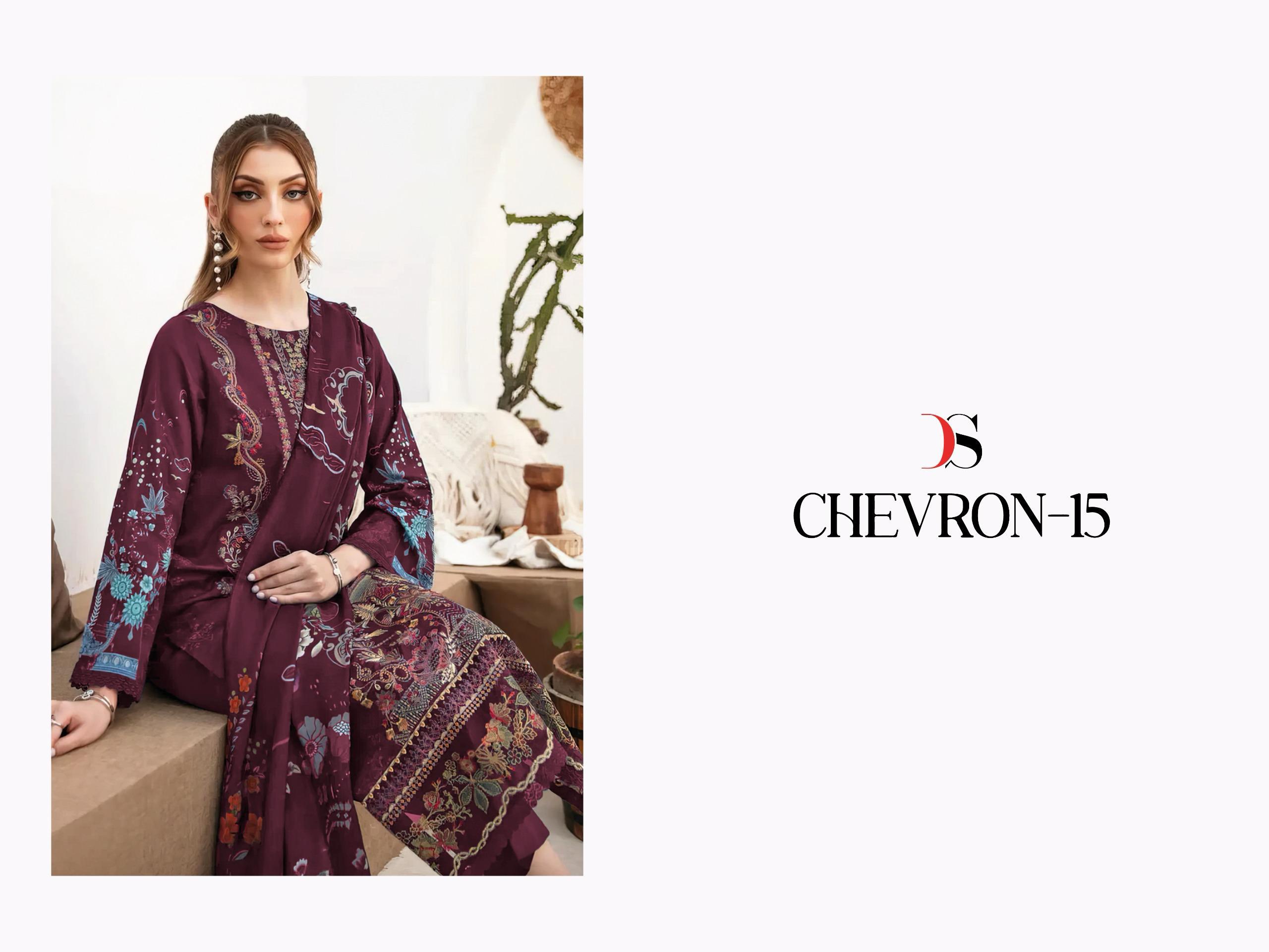 DEEPSY SUITS – Chevron Vol.15 Cotton Duptta
